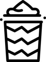 Bucket icon symbol vector image. Illustration of the bucket cleaning equipment washing outline design image. EPS 10