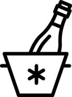 Bucket icon symbol vector image. Illustration of the bucket cleaning equipment washing outline design image. EPS 10