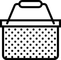 Bucket icon symbol vector image. Illustration of the bucket cleaning equipment washing outline design image. EPS 10