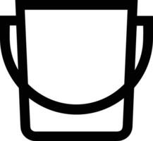 Bucket icon symbol vector image. Illustration of the bucket cleaning equipment washing outline design image. EPS 10