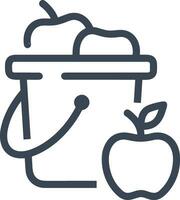 Bucket icon symbol vector image. Illustration of the bucket cleaning equipment washing outline design image. EPS 10