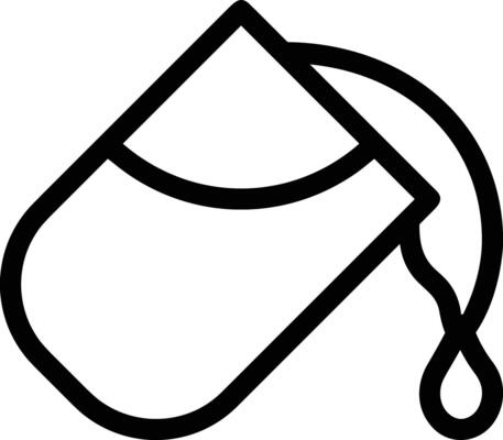 Bucket icon symbol vector image. Illustration of the bucket cleaning equipment washing outline design image. EPS 10