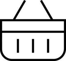 Bucket icon symbol vector image. Illustration of the bucket cleaning equipment washing outline design image. EPS 10