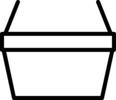 Bucket icon symbol vector image. Illustration of the bucket cleaning equipment washing outline design image. EPS 10