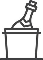 Bucket icon symbol vector image. Illustration of the bucket cleaning equipment washing outline design image. EPS 10