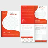 Modern abstract catalog design vector template.