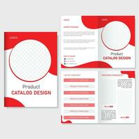 Modern stylish product catalog design template. vector