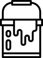 Bucket icon symbol vector image. Illustration of the bucket cleaning equipment washing outline design image. EPS 10