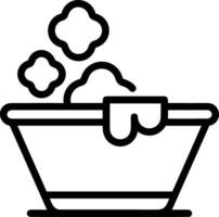 Bucket icon symbol vector image. Illustration of the bucket cleaning equipment washing outline design image. EPS 10