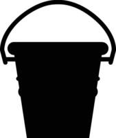 Bucket icon symbol vector image. Illustration of the bucket cleaning equipment washing outline design image. EPS 10