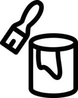 Bucket icon symbol vector image. Illustration of the bucket cleaning equipment washing outline design image. EPS 10