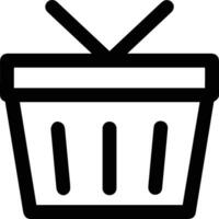 Bucket icon symbol vector image. Illustration of the bucket cleaning equipment washing outline design image. EPS 10