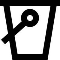 Bucket icon symbol vector image. Illustration of the bucket cleaning equipment washing outline design image. EPS 10