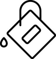 Bucket icon symbol vector image. Illustration of the bucket cleaning equipment washing outline design image. EPS 10