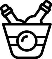 Bucket icon symbol vector image. Illustration of the bucket cleaning equipment washing outline design image. EPS 10