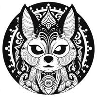 Ornamental Cat Coloring Pages photo