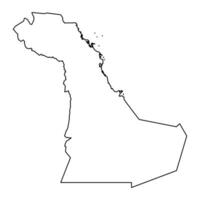 Eastern province, administrative division of the country of Saudi Arabia. Vector illustration.