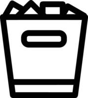 Bucket icon symbol vector image. Illustration of the bucket cleaning equipment washing outline design image. EPS 10