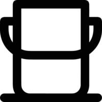 Bucket icon symbol vector image. Illustration of the bucket cleaning equipment washing outline design image. EPS 10