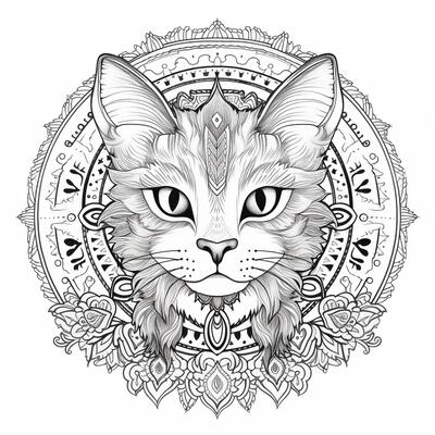 Cat Coloring Page Stock Photos, Images and Backgrounds for Free Download