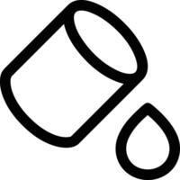 Bucket icon symbol vector image. Illustration of the bucket cleaning equipment washing outline design image. EPS 10