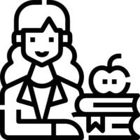 Teacher icon symbol vector image. Illustration of the training business school classroom icon design image.