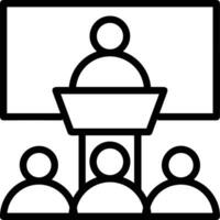 Teacher icon symbol vector image. Illustration of the training business school classroom icon design image.