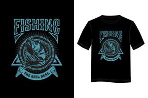 Fishing The Reel Deal T-shirt Design. Fishing T-shirt design. Vector T-shirt design.