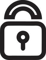 Lock security icon symbol vector image. Illustration of the key secure access system vector design. EPS 10