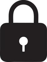 Lock security icon symbol vector image. Illustration of the key secure access system vector design. EPS 10