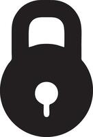 Lock security icon symbol vector image. Illustration of the key secure access system vector design. EPS 10