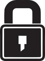 Lock security icon symbol vector image. Illustration of the key secure access system vector design. EPS 10