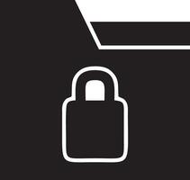 Lock security icon symbol vector image. Illustration of the key secure access system vector design. EPS 10