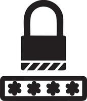 Lock security icon symbol vector image. Illustration of the key secure access system vector design. EPS 10