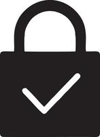 Lock security icon symbol vector image. Illustration of the key secure access system vector design. EPS 10