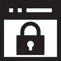 Lock security icon symbol vector image. Illustration of the key secure access system vector design. EPS 10