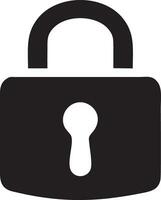 Lock security icon symbol vector image. Illustration of the key secure access system vector design. EPS 10