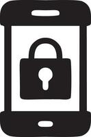 Lock security icon symbol vector image. Illustration of the key secure access system vector design. EPS 10