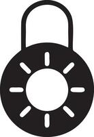 Lock security icon symbol vector image. Illustration of the key secure access system vector design. EPS 10