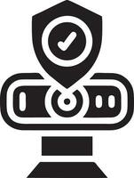 Lock security icon symbol vector image. Illustration of the key secure access system vector design. EPS 10