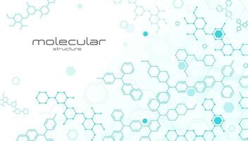 Molecule background, science molecular structure vector