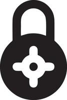 Lock security icon symbol vector image. Illustration of the key secure access system vector design. EPS 10