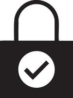 Lock security icon symbol vector image. Illustration of the key secure access system vector design. EPS 10