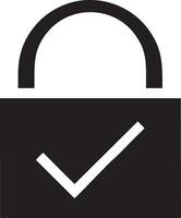 Lock security icon symbol vector image. Illustration of the key secure access system vector design. EPS 10