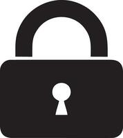 Lock security icon symbol vector image. Illustration of the key secure access system vector design. EPS 10