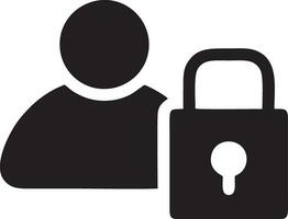 Lock security icon symbol vector image. Illustration of the key secure access system vector design. EPS 10