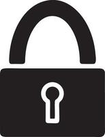 Lock security icon symbol vector image. Illustration of the key secure access system vector design. EPS 10