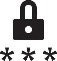 Lock security icon symbol vector image. Illustration of the key secure access system vector design. EPS 10
