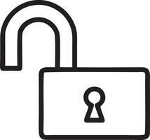 Lock security icon symbol vector image. Illustration of the key secure access system vector design. EPS 10