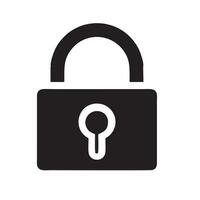 Lock security icon symbol vector image. Illustration of the key secure access system vector design. EPS 10